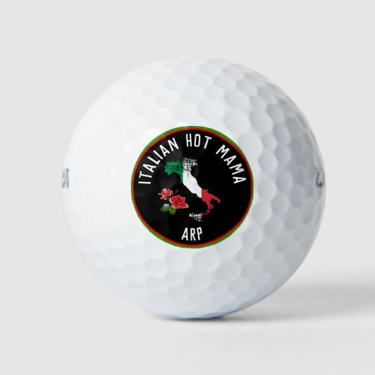 *~* Italienisch Hot MAMA Italien Karte Italien Golfball (Vorderseite)