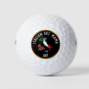 *~* Italienisch Hot MAMA Italien Karte Italienisch Golfball