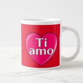 Italienisch - Ich Liebe Sie Jumbo-Tasse (Rechts)
