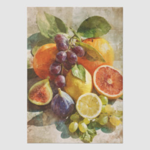 Italienisch inspiriertes Fruchtcollage Seidenpapie Seidenpapier