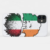 Italienisch-irische Tree-Roots-Flagge Case-Mate iPhone Hülle (Rückseite (Horizontal))