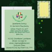 Italienisch Irish USA Kleeblatt St Patrick's Day P Einladung