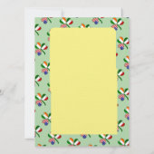 Italienisch Irish USA Kleeblatt St Patrick's Day P Einladung (Rückseite)