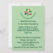 Italienisch Irish USA Kleeblatt St Patrick's Day P Einladung (Vorderseite)