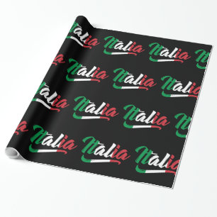 Italienisch Italia Italiano Pattern Geschenkpapier