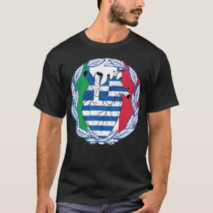 Italienisch Italien Griechische Unabhängigkeit Gri T-Shirt