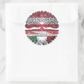 Italienisch Italienisch Österreichisch Österreich  Runder Aufkleber (Tasche)