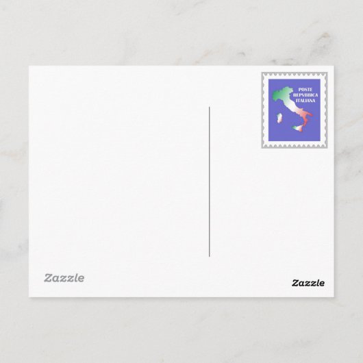 Italienisch - Italienische Postkarte (Rückseite)