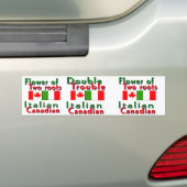 italienisch-kanadisch autoaufkleber (Auf Auto)