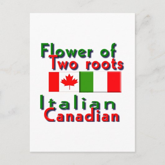 italienisch-kanadisch postkarte (Vorderseite)