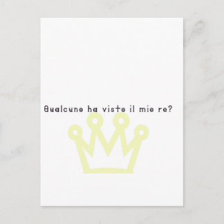 Italienisch-König Postkarte