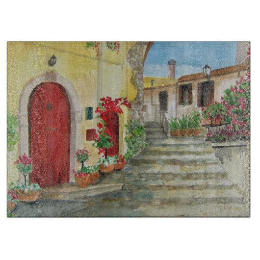 Italienisch, Küste von Amalfi, Italien Schneidebrett (Vorderseite)