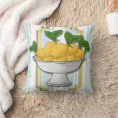 Italienisch Lemon Bowl Kitchen Print | Küste Kissen (Decke)