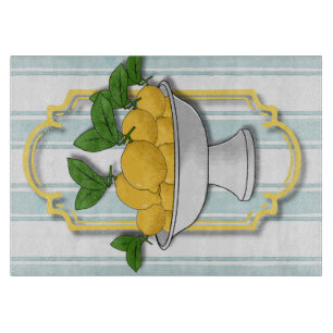 Italienisch Lemon Bowl Kitchen Print   Küste Schneidebrett