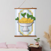 Italienisch Lemon Bowl Kitchen Print | Küste Wandteppich Mit Holzrahmen (Schlafzimmer)
