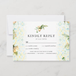 Italienisch Lemon Grove | Boho Wedding RSVP w/Meal
