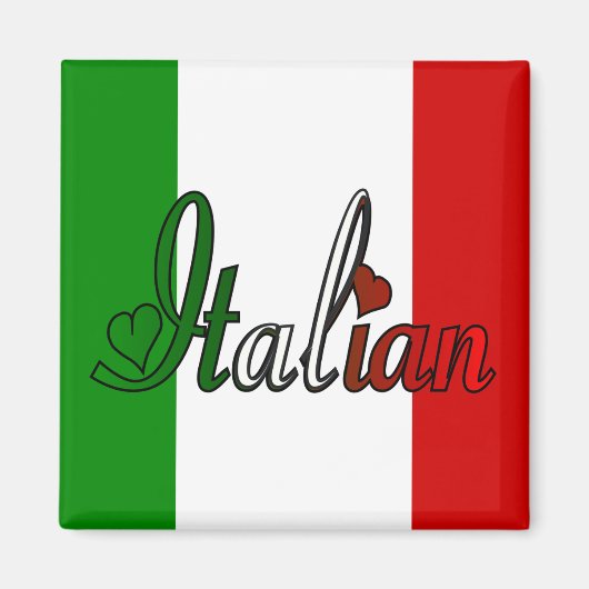 Italienisch Magnet (Vorne)