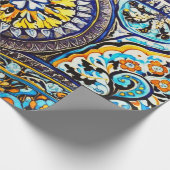 Italienisch Majolica Floral Decoupage Geschenkpapier (Ecke)