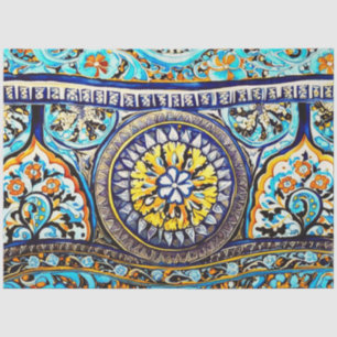Italienisch Majolica Floral Decoupage Seidenpapier