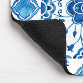 Italienisch-mediterrane Fliesengestaltung nahtlos Mousepad (Ecke)