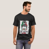 Italienisch Messy Bun Lady Funny Sprichwort Italie T-Shirt (Vorne ganz)