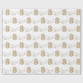 Italienisch-mexikanische Hochzeitskekse Russische  Geschenkpapier (Flach)