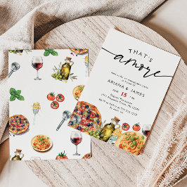 Italienisch mit Aquarellfarbe, das ist eine weiter Einladung