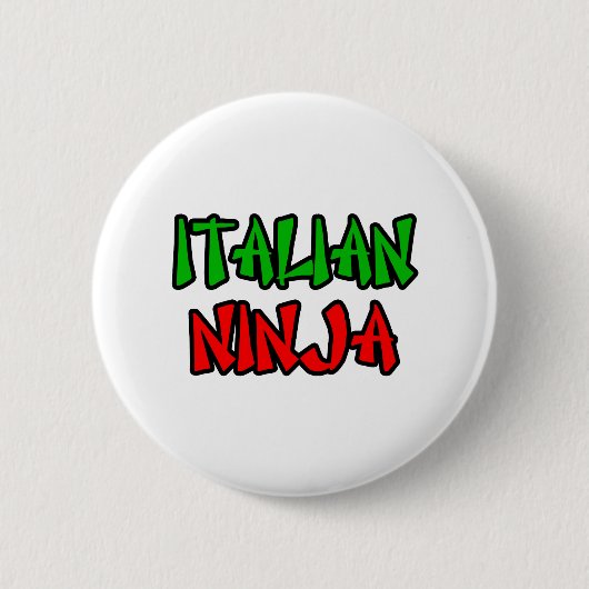 Italienisch Ninja Button (Vorderseite)