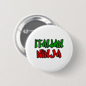 Italienisch Ninja Button (Vorne & Hinten)