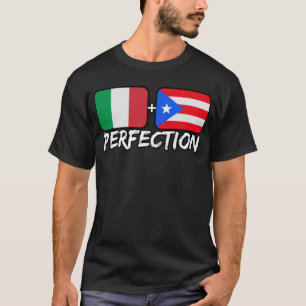 Italienisch Plus Puerto Rico Perfection Mix DNA He T-Shirt