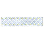 Italienisch Positano Tuscan Blue Tile Lemon Kurzer Tischläufer (Horizontal)