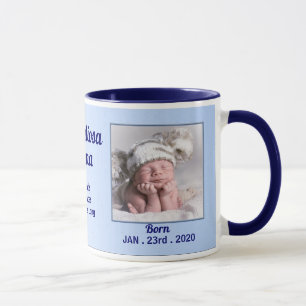 Italienisch Proud Großmutter Baby Blue 2 Foto Tasse