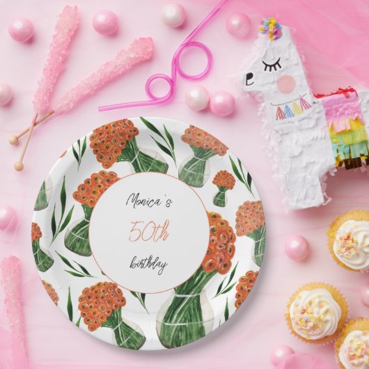 Italienisch Ranunculus Pappteller (Party)