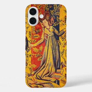 Italienisch Rot Gelb Chinoiserie iPhone 16 Plus Hülle