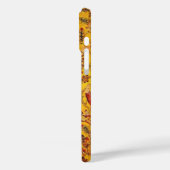 Italienisch Rot Gelb Chinoiserie Case-Mate iPhone Hülle (Rückseite / Links)