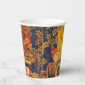 Italienisch Rot Gelb Chinoiserie Pappbecher (Rechts)