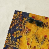 Italienisch Rot Gelb Chinoiserie Strandtuch (Beispiel)