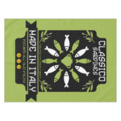 Italienisch Sardine Art Print Kitchen Geschenk Tischdecke (Vorderseite (Horizontal))