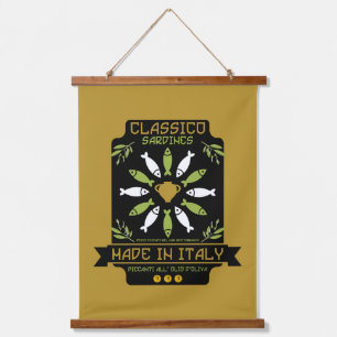 Italienisch Sardinien Art Printing Kitchen Geschen Wandteppich Mit Holzrahmen