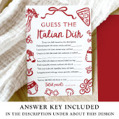 Italienisch schätzen das italienische Duschenspiel Einladung