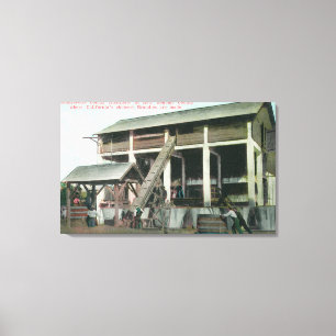 Italienisch-Schweizer Kolonien-Weinbrand-Brennerei Leinwanddruck