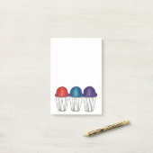 Italienisch Shave Ice Sno Snow Cone Snocone Post i Post-it Klebezettel (Auf Schreibtisch)