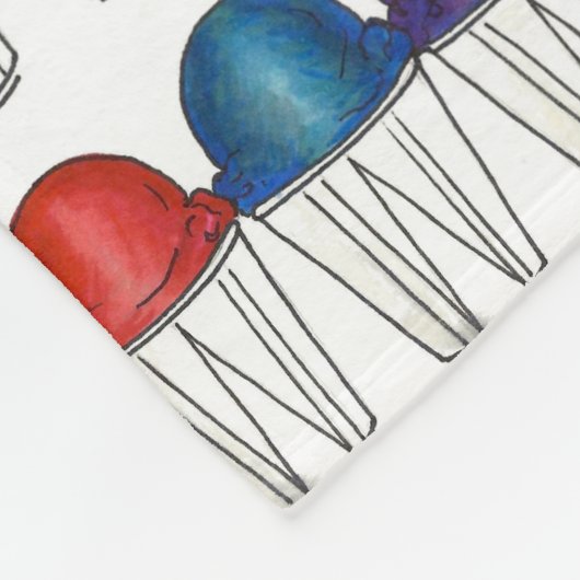 Italienisch Shaved Ice Dessert Feinschmecker Snoco Fleecedecke (Ecke)