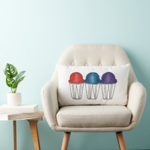 Italienisch Shaw Water Ice Snowcone Snowball Lendenkissen