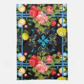 Italienisch, sizilianisch, blumenreich, majolika geschirrtuch (Vertikal)