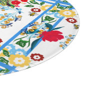 Italienisch, sizilianisch, blumenreich, majolika   schneidebrett (Ecke)