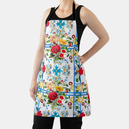 Italienisch, sizilianisch, blumenreich, majolika schürze (InSitu)