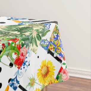 Italienisch,sizilianische Kunst,Flickwerk,Sommerli Tischdecke