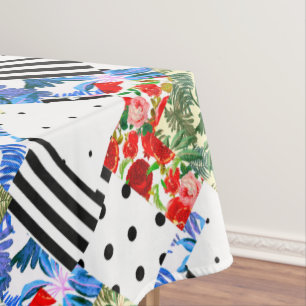 Italienisch,sizilianische Kunst,Flickwerk,Sommerli Tischdecke