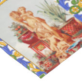 Italienisch,sizilianische Kunst,Maiolica,Fliesen,b Tischdecke (Schrägansicht)